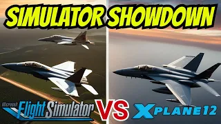 SIMULATOR SHOWDOWN - Microsoft Flight Simulator 2020 Versus X-plane12