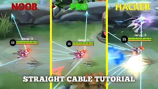 STRAIGHT CABLE TUTORIAL 👌 ( HARDEST FANNY CABLE ) LEARN IN 5 MINS 🤯🔥 - MLBB