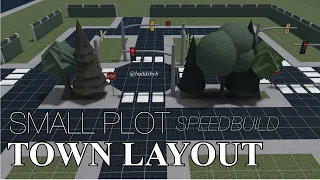 Small Plot Town Layout (Bloxburg) 37k