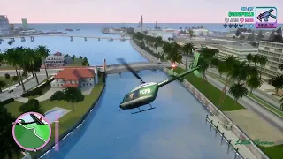 GTA Vice City The Definitive Edition 6 Stars Wanted Level Escape By Police Helicopter