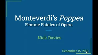 Femme Fatales of Opera - Monteverdi's Poppea