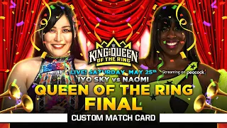 King and Queen of the Ring 2024: Iyo Sky vs. Naomi - Official Match Card