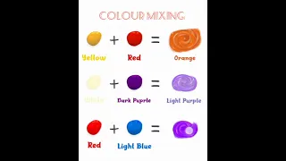 Colour Mixing ❤️... What's Your Favourite Colour??👇... #colourmixing #satisfying