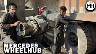 Inside Mercedes Truck WheelHub Problem 🚛💥 Solved with Basic Tools