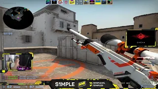 s1mple plays supreme matchmaking on dust2 with 35 kills