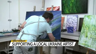 'Always about hope': Ukrainian artist with cancer paints new life in North Carolina