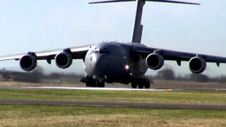 RAAF Boeing C-17A Globemaster Departure! -- Avalon 2015