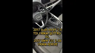 Subiektywnie Audi A4 B9 vs. BMW F31 (f30) (2.0 diesel 4x4 190km manual)