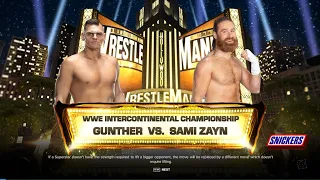 WWE 2K24 | Gunther Vs Sami Zayn - Hell in a Cell Match