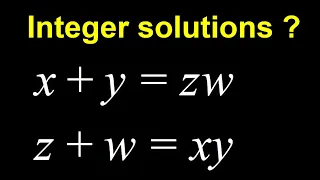 Solving a Diophantine System | #integers