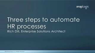 Live Demo Series: Three Steps to Automate HR Processes