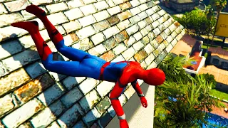 SPIDERMAN VS. GOD VENOM FUNNY BULDING JUMP VEHICLE RIDING FAILS- GTA 5