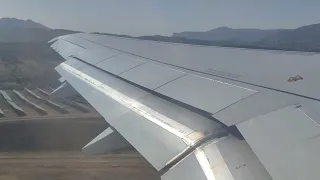 Plane takeoff from Athens airport - Décollage d'avion de l'aéroport d'Athènes - Airbus Aegean