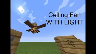 Super Cool Ceiling Fan in Minecraft 1.19.4!!! ( Made by my Friend )