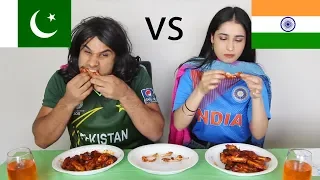 Pakistan vs India HOT WING CHALLENGE! | Nasreen | Peri | Rahim Pardesi
