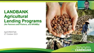 ACPC AgriCREDITalk Webinar: Agri Credit Programs of LANDBANK for SFFs and MSMEs (October 27, 2021)