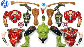 Merakit mainan sirenhead, hulk smash, batman, thor, hulkbuster