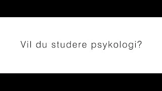 Hvorfor studere psykologi?