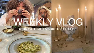 WEEKLY VLOG #2 (cook with me, visit markets and coffee tasting!)