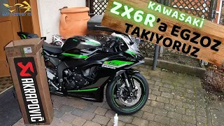 KAWASAKİ ZX6R' a YENİ EGZOZ TAKIYORUZ #kawasakizx6r #kawasaki #akrapovic #akrapovicexhaust