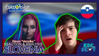 Raiven "Veronika" REACTION & ANALYSIS | Slovenia 🇸🇮 | Eurovision 2024 #esc #eurovision #slovenia