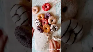 How to Make Bouquet of Donuts | DIY Sweet Bouquet #Shorts