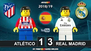 Atlético Madrid vs Real Madrid 1-3 • LaLiga 2019 (09/02/2019) All Goal Highlights Lego Football