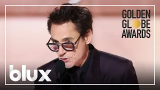 Robert Downey Jr.'s Savage Speech: Best Supporting Actor at the 81st #GoldenGlobes 2024 | #blux