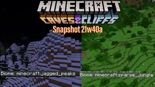 Biome Name Changes, Bigger Biomes, Mob Spawning Changes, and More! | Snapshot 21w40a Showcase