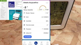 Réglage de la pression atmosphérique relative – Station météo Lidl