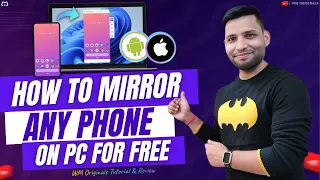 How to Mirror Phone Screen to PC for FREE via USB Cable (2023) Connect Any Phone to Laptop