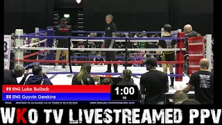 Luke Bullock Peel Thaiboxing - WKO English Open 2023 K1 Final  - Jan 2023