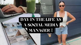 DAY IN THE LIFE OF A SOCIAL MEDIA MANAGER | social media tips and more!