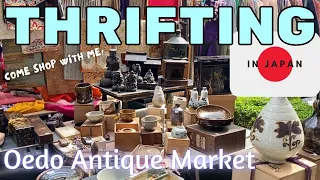 OEDO Antique Market✨KIMONO, FOLK Craft, WOODBLOCK Prints and more🎶Thrifting in JAPAN🇯🇵