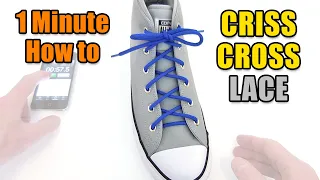 Criss Cross Lacing one-minute how-to – Professor Shoelace