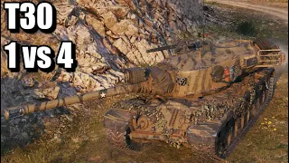 World of Tanks T30 - 8 Kills 5,9K Damage (1vs3) Mines