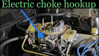 How to hook up an electric choke on a carburetor.