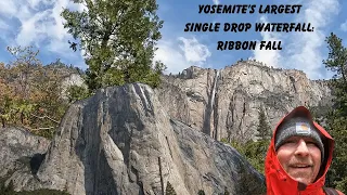 North America's Largest Single Drop Waterfall In Yosemite Is In Its Peak Season!!!  Ribbon Fall!!