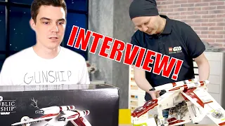 LEGO UCS REPUBLIC GUNSHIP DESIGNER INTERVIEW!