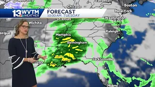 Nice stretch of weather in central Alabama before strong storms Tuesday