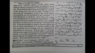 100 WPM | Exercise No.7&8 | English Shorthand | Progressive Magazine (July 2023) | #shorthand