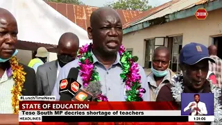 Teso South MP decries shortage of teachers in the area