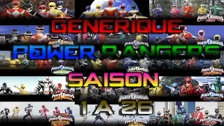 Tous les Générique Power Rangers en VF | Saison 1 à 26 | Mighty Morphin/Beast Morphers