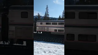 Amtrak Mountain Zephyr Train Donner Pass Snow 2020