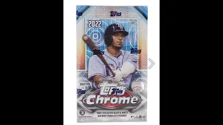 2022 TOPPS CHROME SONIC HOBBY LITE PYT#1 1/2 CASE 8 BOX 3/4/2023 8 PM FACEBOOK GROUP KG CARD BREAKS