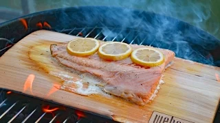 SMOKED SALMON - how to smoke on cedar plank - By Customgrills