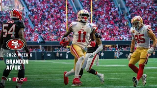 Every Brandon Aiyuk Catch from 2-TD Game in Atlanta | 49ers