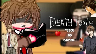 Death note react to tik tok and edits