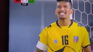 NepalvsAustralia|| world cup qualifier 2022 match||asiancup || Nepal vs Australia(0-3) Highlights