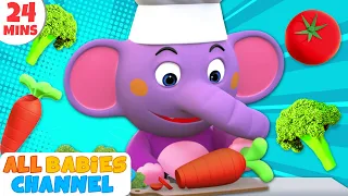 Yes Yes Vegetable Song + More Nursery Rhymes & Kids Songs - All Babies Channel